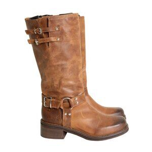Steve Madden Brown Combat & Moto Boots